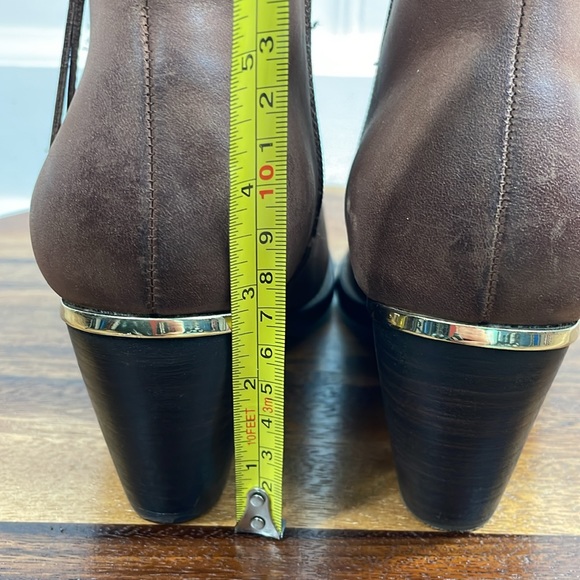 Steve Madden Cognac Wantagh Leather Ankle Booties - Picture 10 of 14